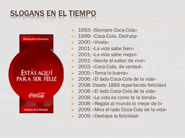Análisis de los mensajes de las Campañas del Producto: Coca Cola