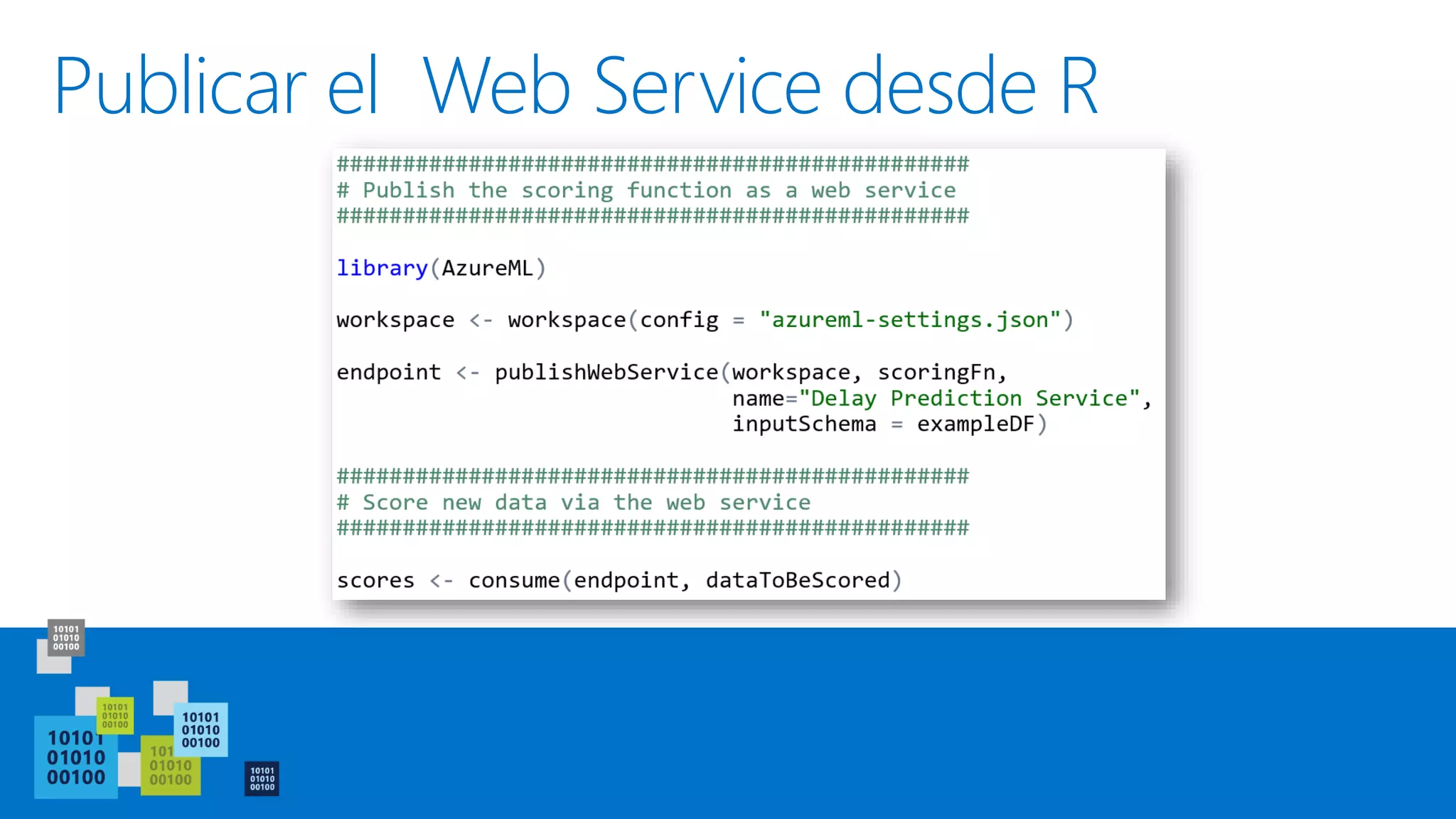 Publicar el Web Service desde R
 