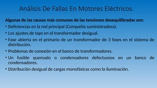 Falla En Motor Cnc Router Análisis De Fallas En Motores Eléctricos-v2.pptx