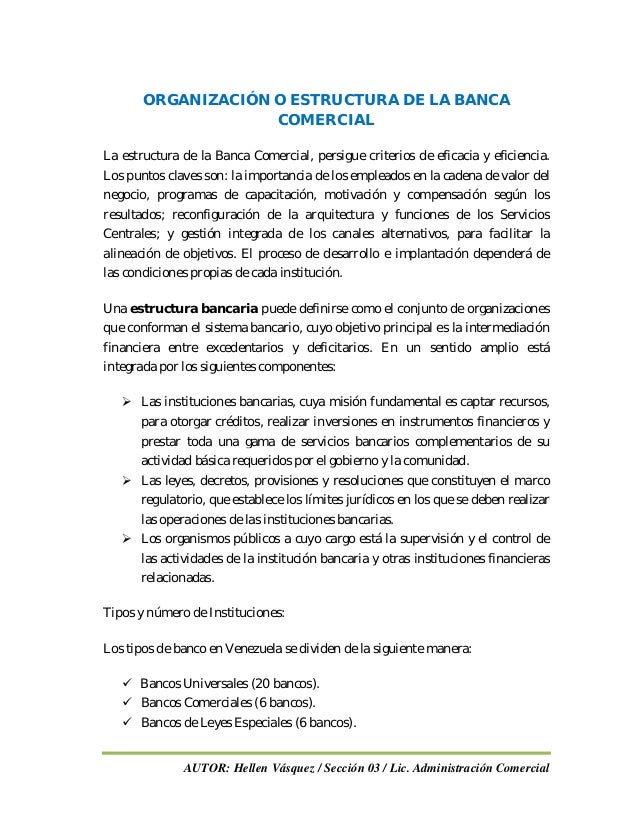 Análisis de la banca comercial Análisis de la banca comercial