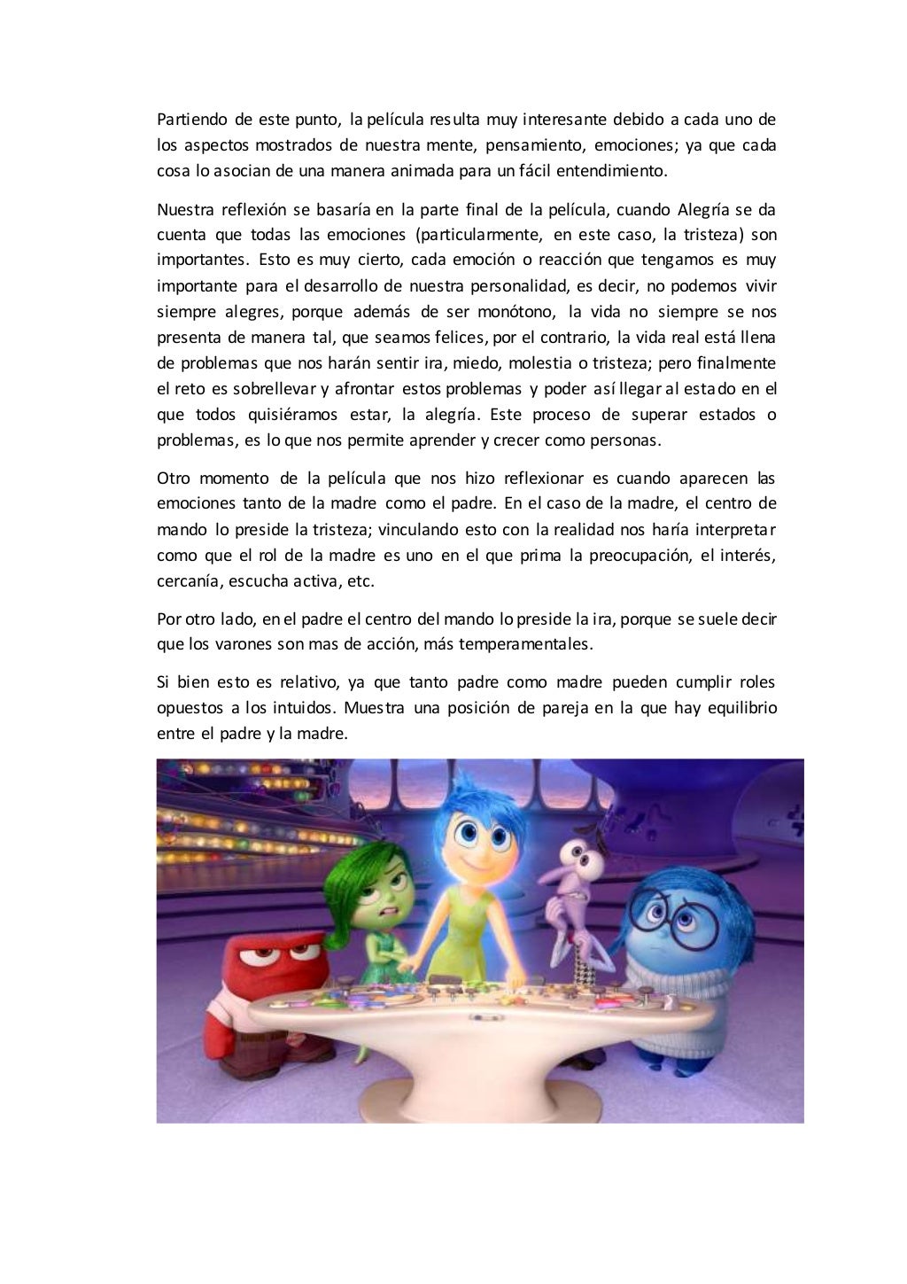 Intensamente: Análisis desde la teoría cognitiva_teoria_online Analisis de la pelicula intensamente desde la teoria cognitiva_teoria_online