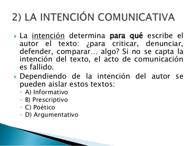 Análisis de la situación e intención comunicativas(1)