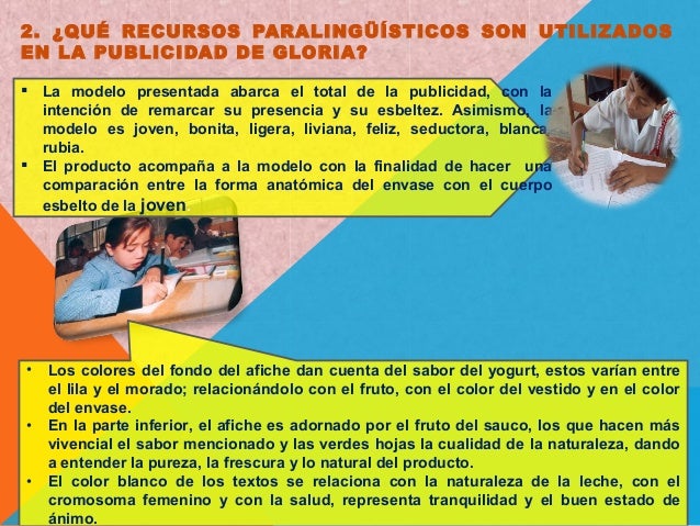 Análisis del texto publicitario de yogurt gloria1