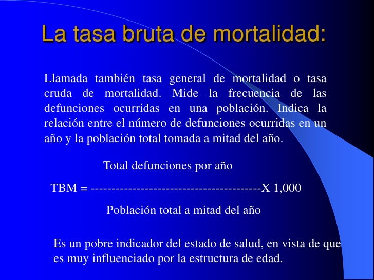 Análisis de mortalidad Análisis de mortalidad