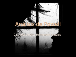 Análisis de Powell
C.D. Erick Andres Hernandez Angeles
 