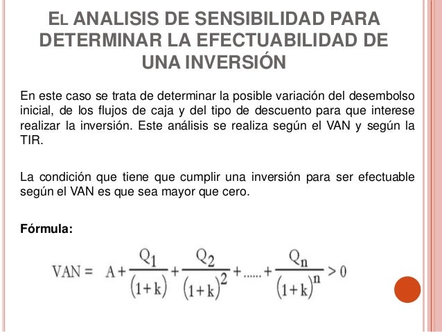 Análisis de sensibilidad