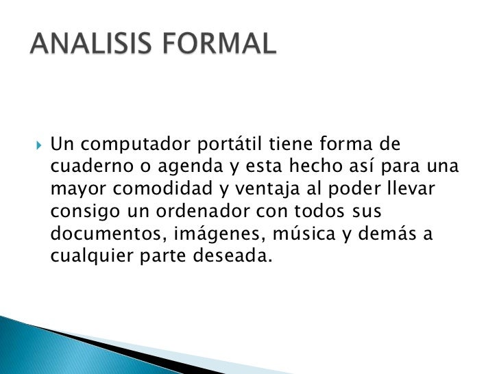 Resultado de imagen para analisis formal del computador