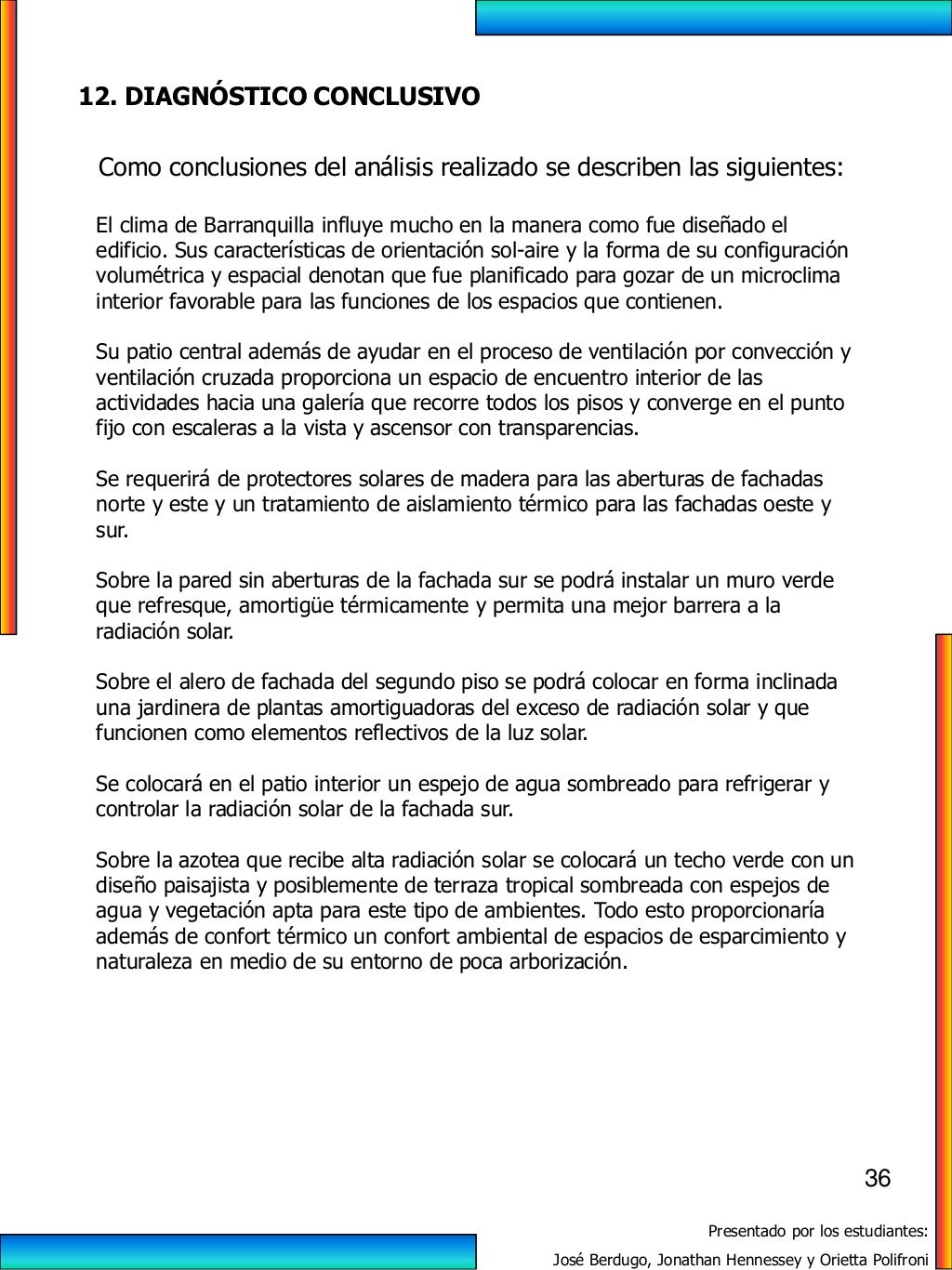 ANÁLISIS BIOCLIMÁTICO edificio la napolitana, Centro de Barranquilla