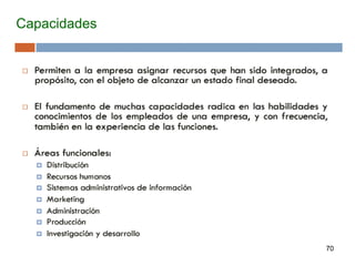 70
Capacidades
 