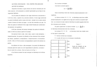 METOOOS APROXIMAOOS PARA DISEÑOS PRELIMINARES
METODO DE BOWMAN
Después de estudiar un gran número de marcos resueltos por mé-
todos exactos, se ha propuesto un método aproximado que se basa en las
siguientes hipótesis:
a) Los puntos de inflexión en las vigas exteriores se encuentran a
O. 55 de su claro, a partir de su extremo exterior. En las vigas interiores
su punto de inflexión está al centro del claro, excepto en la crujía central
cuando el número de éstos es impar, o en las dos centrales si es par. En
ellos los puntos de inflexión ae las vigas estará forzada por condiciones-
de simetría y de equilibrio.
b) En las columnas del primer entrepiso los puntos de inflexión -
están a O. 60 de su altura a partir de la base.
En marcos de dos o más, tres o más,. cuatro o más entrepisos, -
respectivamente, los puntos de inflexión en las columnas de los entrepi-
sos último, penúltimo y antepenúltimo, respectivamente, se encuentran
a O. 65, O. 60 y O. 55 de la altura correspondiente a partir del extremo su-
perior.
En edificios de cinco o más entrepisos, los puntos de inflexión en
columnas para las cuales no se ha especifiCado la posición, se encuen--
tran al centro de su altura. Esto se ilustra en la Fig. l.
c)La fuerza cortante de cada entrepiso se distribuye en la forma
siguiente.
8
En el primer entrepiso:
Una fuerza cortante igual a:
Ve= N- 0.5 V
N+ f.O
Esta se distribuye entre las columnas proporcionalmente a sus -
rigideces.
La fuerza cortante Vt = V -V e se distribuye entre las crujías
proporcionalmente a la rigidez de la viga que la limita en la parte supe-
rior. La cortante de cada crujía se distribuye en partes iguales entre las
dos columnas que la limitan.
En pisos superiores: La fuerza cortante ve
se distribuye directamente entre las columnas.
N-2
N+Tv
La cortante Vt = V- Ve se distribuye entre las crujías como
se hizo para la planta baja.
%~
V = fuerza cortante por entrepiso.
N =crujías del marco en el entrepiso considerado.
1%~ <;~
10.65h
r0.60h
r0.55h
t0.50h
Figura 1
Puntos de inflexión en los
diferententes entrepisos
 