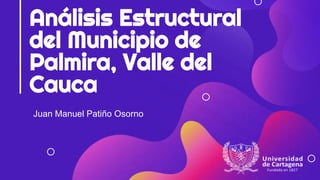 Análisis Estructural
del Municipio de
Palmira, Valle del
Cauca
Juan Manuel Patiño Osorno
 