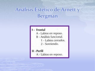 Análisis Estético de Arnett y Bergman