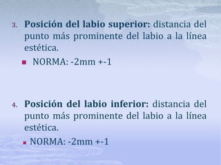 Ángulo nasofacial: ángulo entre el plano nasal y el dorso nasal.NORMA: 30°-40°
