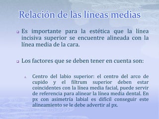 Las cúspides de los 1° molares y los bordes de los incisivos deben de estar a la misma altura.Se observa que mientras la posición de los molares es bastante estable los incisivos se encuentran más extruidos en C II y más intruidos en C III, por lo que tomamos como referencia las molares.