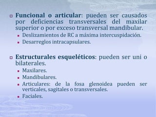 Valoración clínica de las asimetrías facialesEs difícil realizarlas sin tomar mediciones por mínimas que sean.La inspección visual es muy subjetiva.Es mejor utilizar la regla de McCoy es curva y fácil de adaptar a la cara.