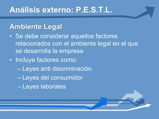 Ambiente TecnológicoIncluyen aspectos ambientales y ecológicos.