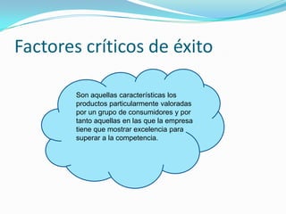 Características para identificar las dos categorías de grupos estratégicos 