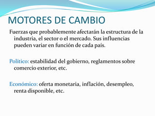 Macro entorno o marco PESTEL 