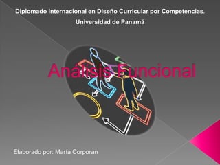 Diplomado Internacional en Diseño Curricular por Competencias.
Universidad de Panamá

Elaborado por: María Corporan

 