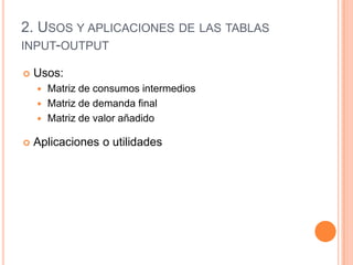 Análisis input output | PPTX