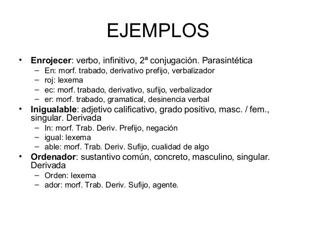 Analisis Morfologico