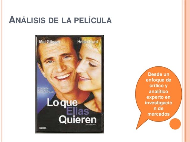 Análisis película lo que ellas quieren