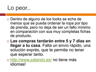 Análisis Web de Zalando