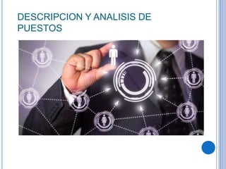 DESCRIPCION Y ANALISIS DE
PUESTOS
 