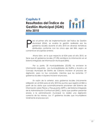 Análisis y opinión sobre la gestión de los gobiernos locales en el ...