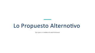 Reforma Integral del Sistema de Salud en Colombia: Diagnóstico y ...