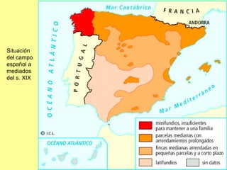 Situación del campo español a mediados del s. XIX 