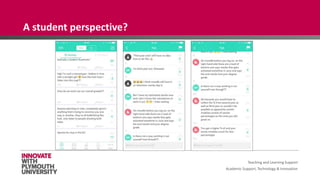 Academic Support, Technology & Innovation
Teaching and Learning Support
A student perspective?
 