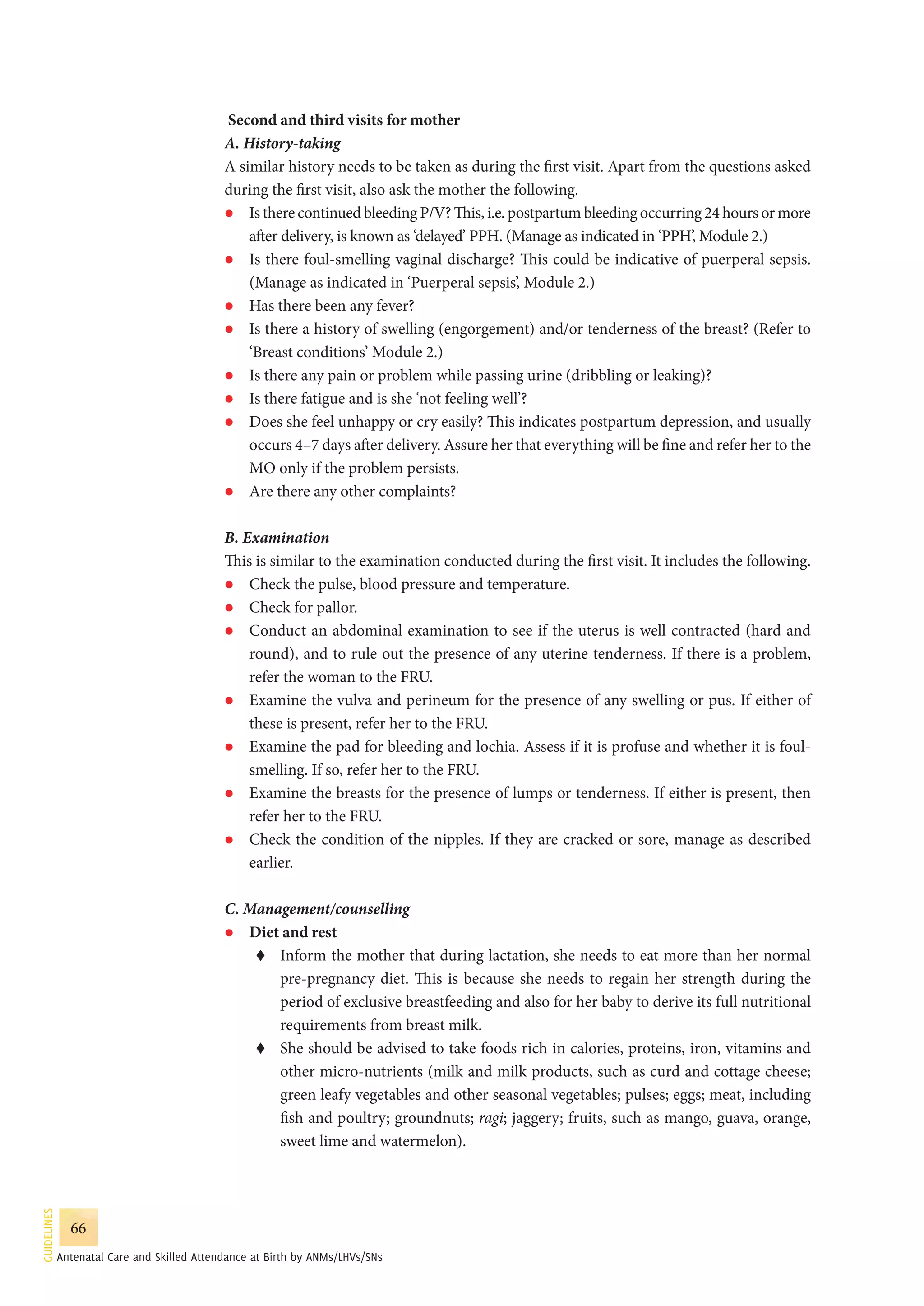 Guidelines for antenatal care and skilled attendance at birth by ANMs ...