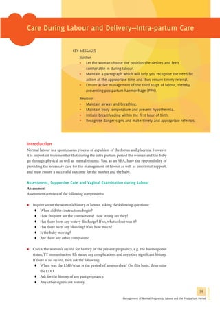 Guidelines for antenatal care and skilled attendance at birth by ANMs ...