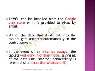 ANM online (ANMOL Tab for Health workers) by Dr Rajesh Garg ,KCGMC ...