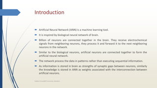 Artificial Neural Networks: Basics | PPTX