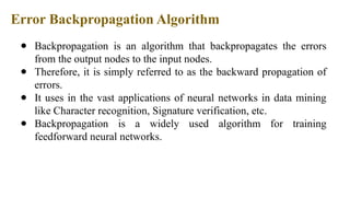 Deep learning Ann(Artificial neural network) | PPTX