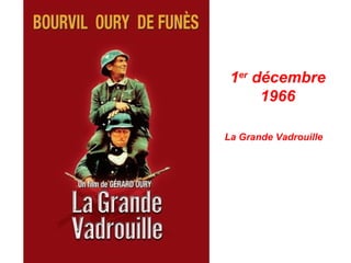 1er décembre
      1966

La Grande Vadrouille
 