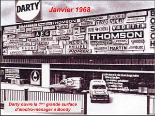 Janvier 1968




Darty ouvre la 1ère grande surface
  d’électro-ménager à Bondy
 