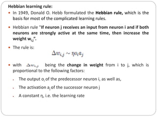 Artificial Neural Networks , Recurrent networks , Perceptron's | PPTX