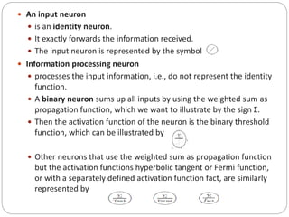 Informative Function Symbol Artificial Neural Networks , Recurrent networks , Perceptron's | PPTX