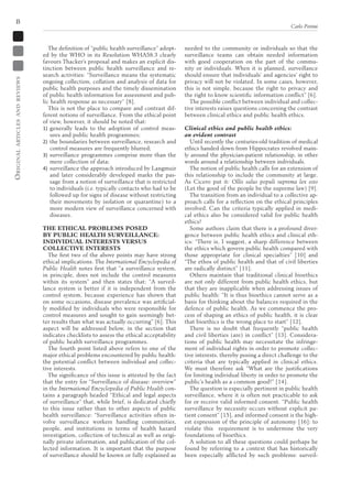Ethics in public health surveillance | PDF