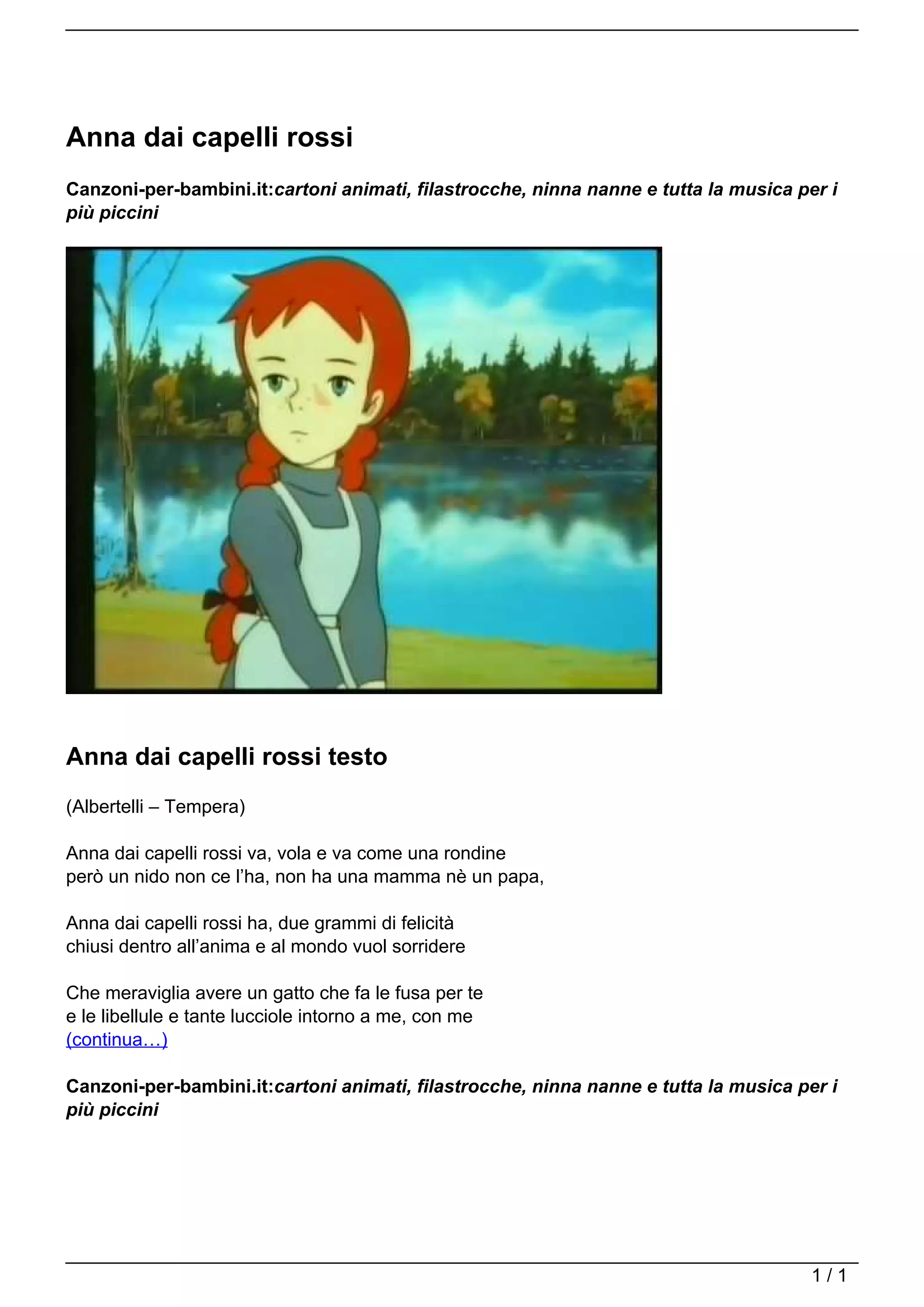 anna dai capelli rossi saga completa