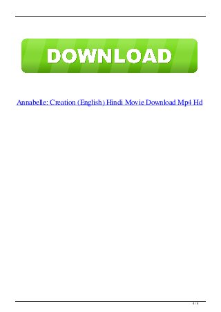 Annabelle Creation English Hindi Movie Download Mp4 Hd