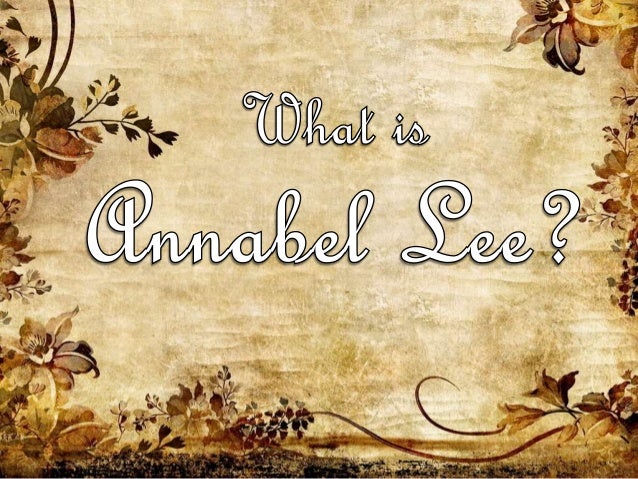 Twitter annabelle lee Annabelle Lee