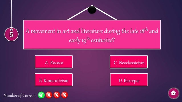 THE ARTS OF NEOCLASSIC AND ROMANTIC PERIOD
