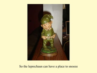 So the leprechaun can have a place to snooze 