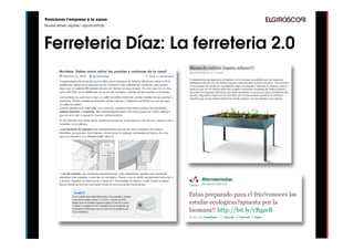 Posicionar l’empresa a la xarxa
Noves eines, reptes i oportunitats




Ferreteria Díaz: La ferreteria 2.0
 