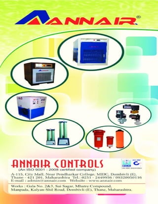  Annair Controls, Thane, Refrigerated Air Dryers