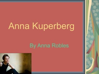 Anna Kuperberg By Anna Robles 